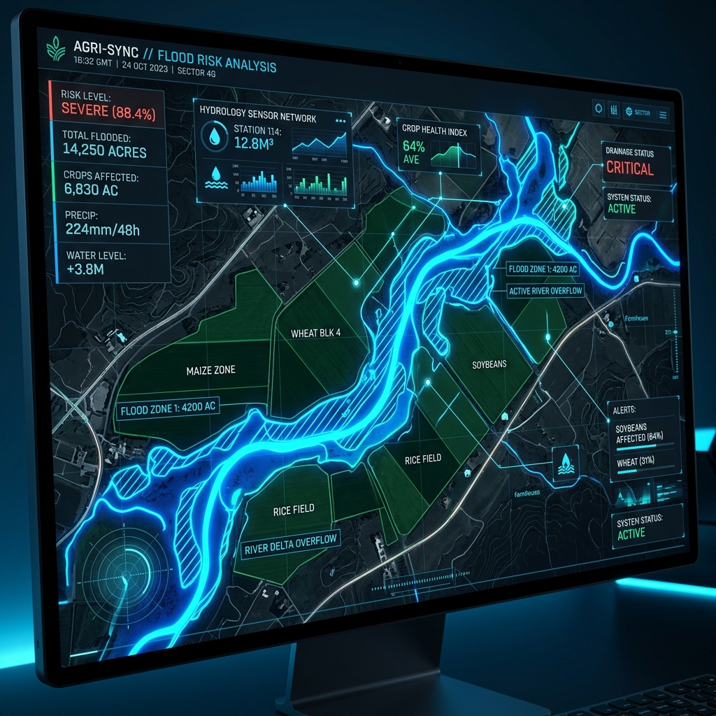 Acreon Water Inundation Radar Feed